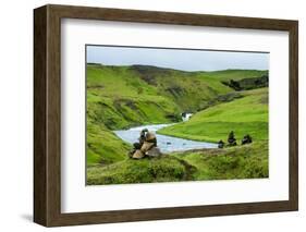 Cascades in the Skogaheidi, Cairns, Marking-Catharina Lux-Framed Photographic Print