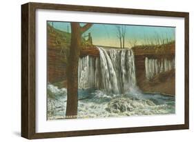 Cascades near Green Bay, Wisconsin-null-Framed Art Print