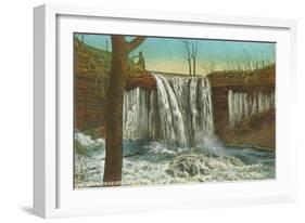 Cascades near Green Bay, Wisconsin-null-Framed Art Print