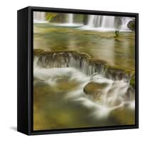 Cascades of the Tufs, Arbois, Law, France-Rainer Mirau-Framed Stretched Canvas