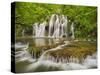 Cascades of the Tufs, Arbois, Law, France-Rainer Mirau-Stretched Canvas