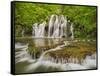 Cascades of the Tufs, Arbois, Law, France-Rainer Mirau-Framed Stretched Canvas