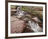 Cascades over Red Rock, Glacier National Park, Montana, United States of America, North America-James Hager-Framed Photographic Print