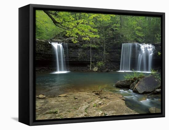 Cascades, Ozark National Forest Arkansas, USA-Charles Gurche-Framed Stretched Canvas