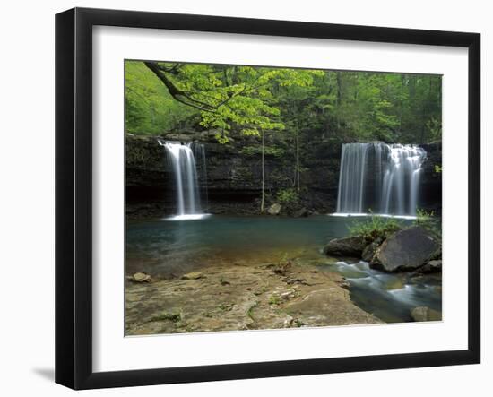 Cascades, Ozark National Forest Arkansas, USA-Charles Gurche-Framed Premium Photographic Print