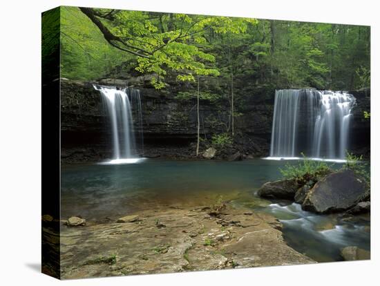 Cascades, Ozark National Forest Arkansas, USA-Charles Gurche-Stretched Canvas