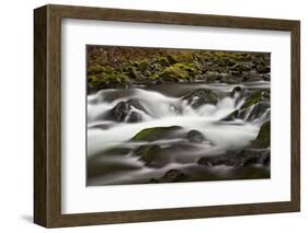 Cascades Through Moss-Covered Boulders-James-Framed Photographic Print