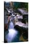 Cascading Falls on the Ammonoosuc River-George Oze-Stretched Canvas