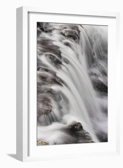 Cascading Firehole River and clouds, Yellowstone National Park, Wyoming-Adam Jones-Framed Photographic Print