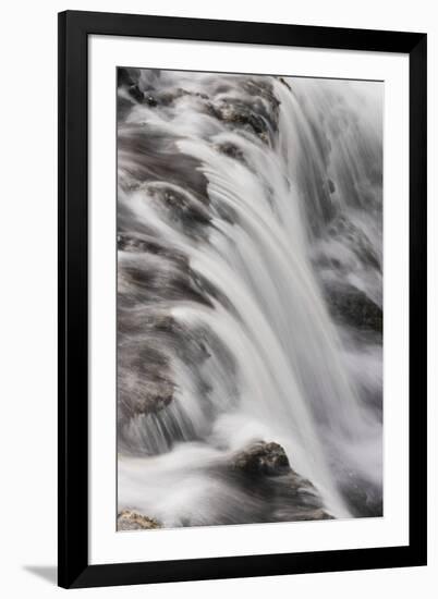 Cascading Firehole River and clouds, Yellowstone National Park, Wyoming-Adam Jones-Framed Photographic Print