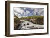 Cascading Firehole River and clouds, Yellowstone National Park.-Adam Jones-Framed Photographic Print