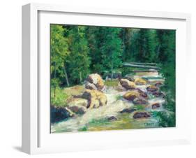 Cascading Stream-Carol Bailey-Framed Art Print
