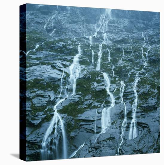 Cascading Waterfall-Micha Pawlitzki-Stretched Canvas