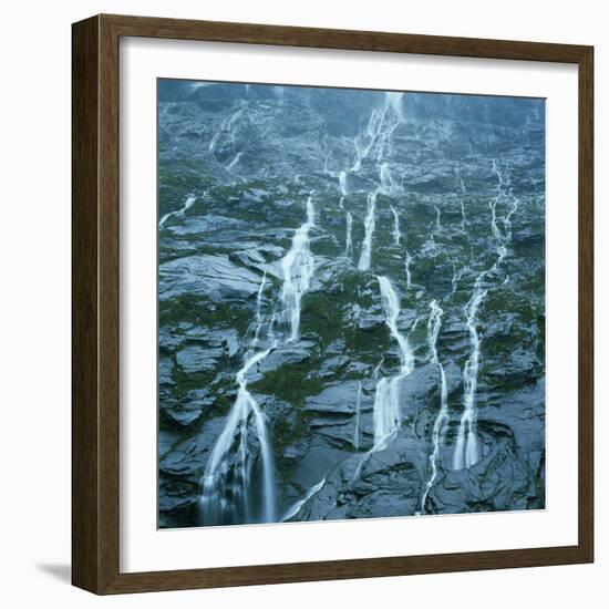 Cascading Waterfall-Micha Pawlitzki-Framed Photographic Print