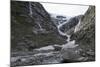 Cascading Waterfalls and Kjenndalen Glacier, Jostedalsbreen National Park, Lodal Valley-Eleanor Scriven-Mounted Photographic Print