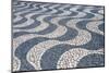 Cascais, Portugal Europe. Typical Portuguese tiled sidewalk in black and white pattern.-Julien McRoberts-Mounted Photographic Print