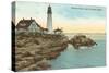 Casco Bay Lighthouse, Portland, Maine-null-Stretched Canvas