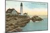 Casco Bay Lighthouse, Portland, Maine-null-Mounted Art Print