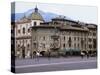 Case Cazuffi-Rella, in Piazza Duomo, Trento, Trentino, Italy-Michael Newton-Stretched Canvas