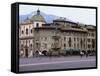 Case Cazuffi-Rella, in Piazza Duomo, Trento, Trentino, Italy-Michael Newton-Framed Stretched Canvas