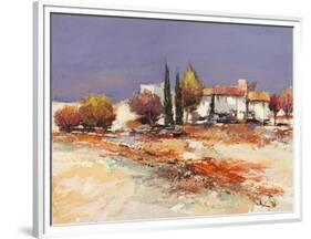 Case nel sole-Luigi Florio-Framed Art Print