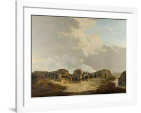 Casemates Outside of Naarden During the Siege-Pieter Gerardus van Os-Framed Art Print