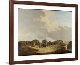 Casemates Outside of Naarden During the Siege-Pieter Gerardus van Os-Framed Art Print