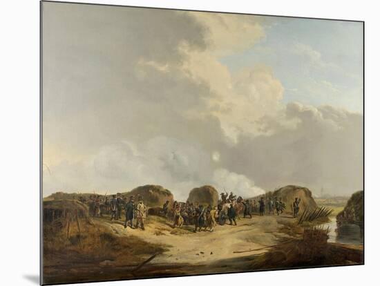Casemates Outside of Naarden During the Siege-Pieter Gerardus van Os-Mounted Art Print