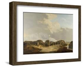 Casemates Outside of Naarden During the Siege-Pieter Gerardus van Os-Framed Art Print