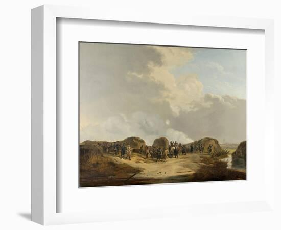 Casemates Outside of Naarden During the Siege-Pieter Gerardus van Os-Framed Art Print