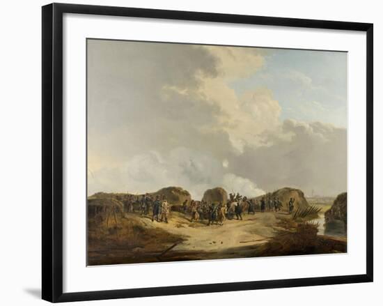 Casemates Outside of Naarden During the Siege-Pieter Gerardus van Os-Framed Art Print