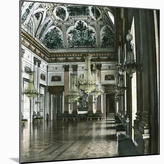 Caserta (Italy), the Throne Room of the Royal Palace (Second Half of the XVIIIth Century)-Leon, Levy et Fils-Mounted Photographic Print