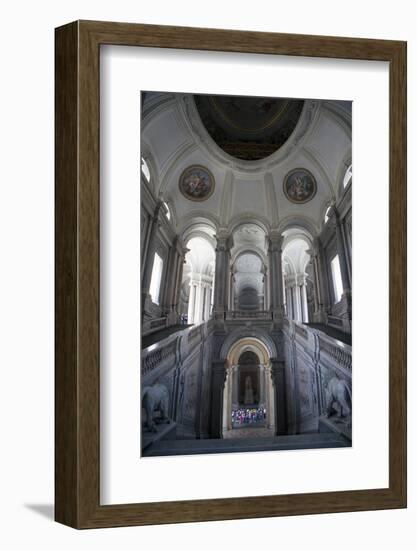 Caserta Royal Palace Entrance Hall and Stairs of the Royal Apartments-Oliviero Olivieri-Framed Photographic Print