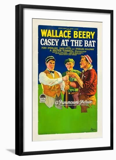 Casey At The Bat, Wallace Beery, 1927-null-Framed Art Print