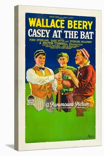 Casey At The Bat, Wallace Beery, 1927-null-Stretched Canvas