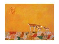 Rhino with Summer Sky-Casey Craig-Art Print