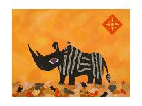 Rhino with Summer Sky-Casey Craig-Art Print