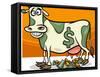 Cash Cow Saying Cartoon Illustration-Igor Zakowski-Framed Stretched Canvas