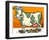 Cash Cow Saying Cartoon Illustration-Igor Zakowski-Framed Art Print