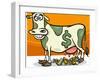 Cash Cow Saying Cartoon Illustration-Igor Zakowski-Framed Art Print