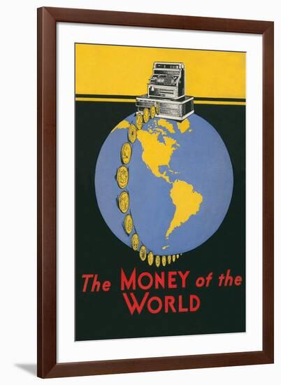 Cash Register, Money of the World-null-Framed Giclee Print