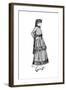 Cashmere Woman's Fashion with a Silk Border, 1915-null-Framed Giclee Print