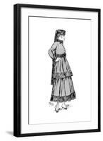Cashmere Woman's Fashion with a Silk Border, 1915-null-Framed Giclee Print