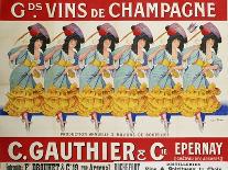 Gds Vins de Champagne, circa 1910-Casimir Brau-Mounted Giclee Print