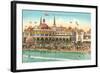 Casino and Beach, Santa Cruz, California-null-Framed Art Print