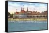 Casino and Beach, Santa Cruz, California-null-Framed Stretched Canvas