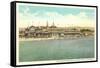 Casino and Beach, Santa Cruz-null-Framed Stretched Canvas