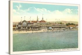 Casino and Beach, Santa Cruz-null-Stretched Canvas