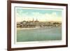 Casino and Beach, Santa Cruz-null-Framed Premium Giclee Print