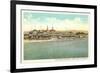 Casino and Beach, Santa Cruz-null-Framed Premium Giclee Print